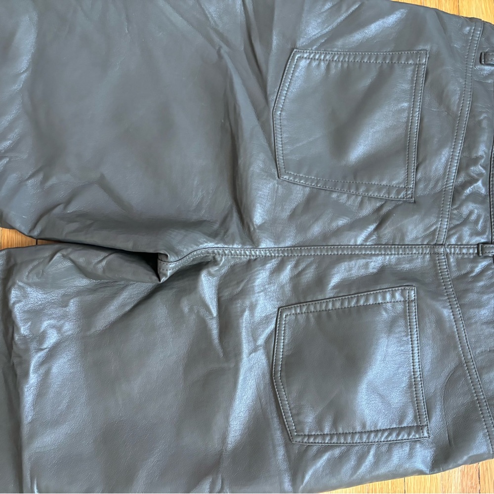 Aritzia Wilfred Melina Vegan Leather Gray Sz 16 *30” inseam Excellent Condition - Picture 5 of 5